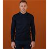 BOWE TAILORING WHITE LS POLO SHIRT - DARK NAVY