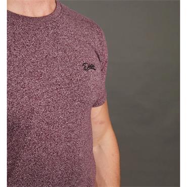 DIESEL BASIC SKY T-SHIRT - BURGUNDY