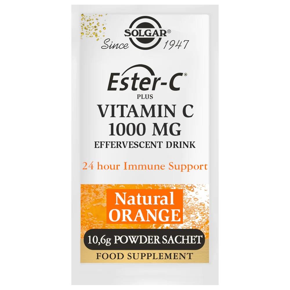 Solgar EsterC® Plus 1000 mg Vitamin C Effervescent 21 Sachets