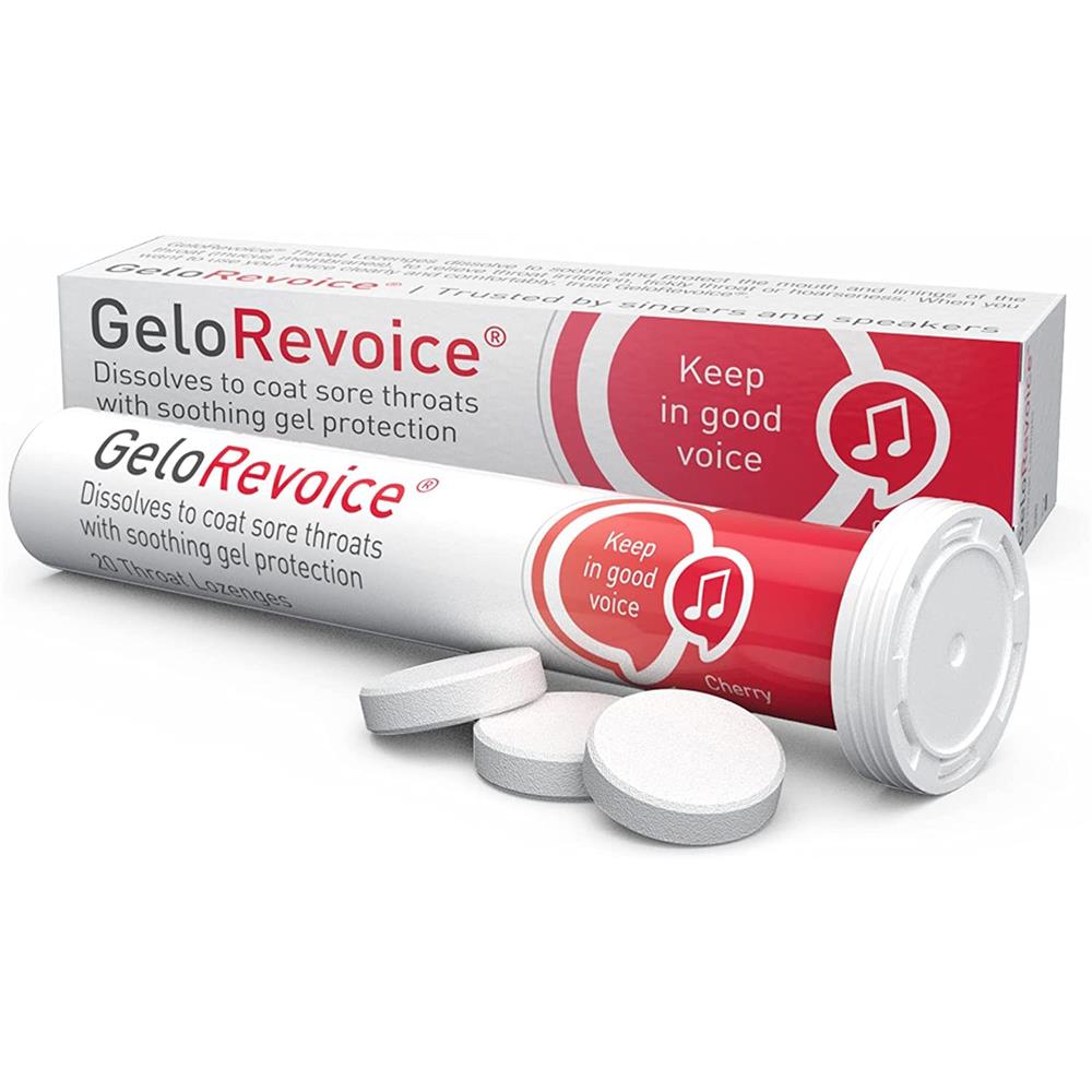GeloRevoice Cherry Throat Lozenges 20 Pack McGorisks Pharmacy and