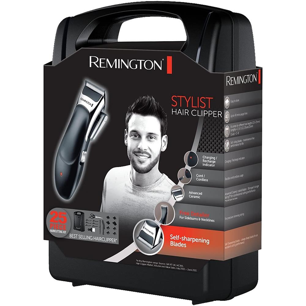 Remington Stylist Hair Clippers 25 Piece Grooming Kit Remhc366