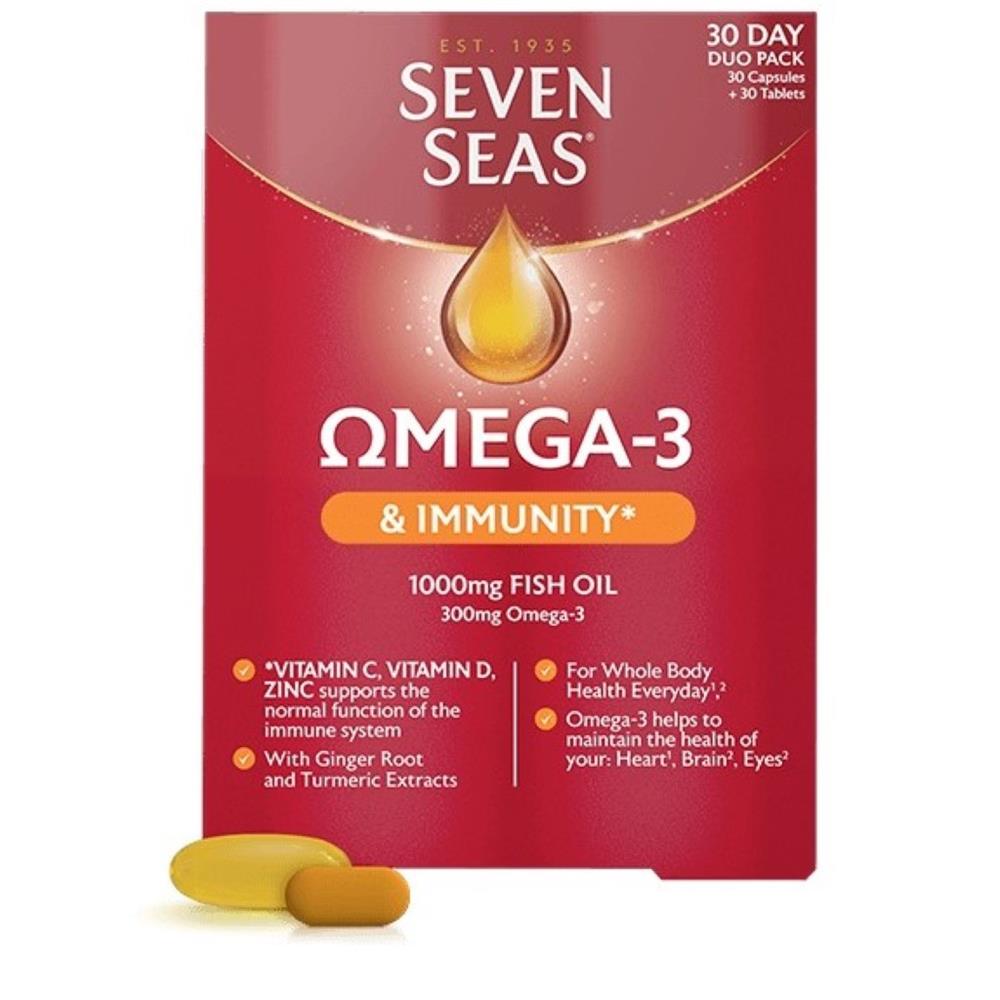 Seven Seas Omega3 & Immunity 30 Capsules + 30 Tablets McGorisks