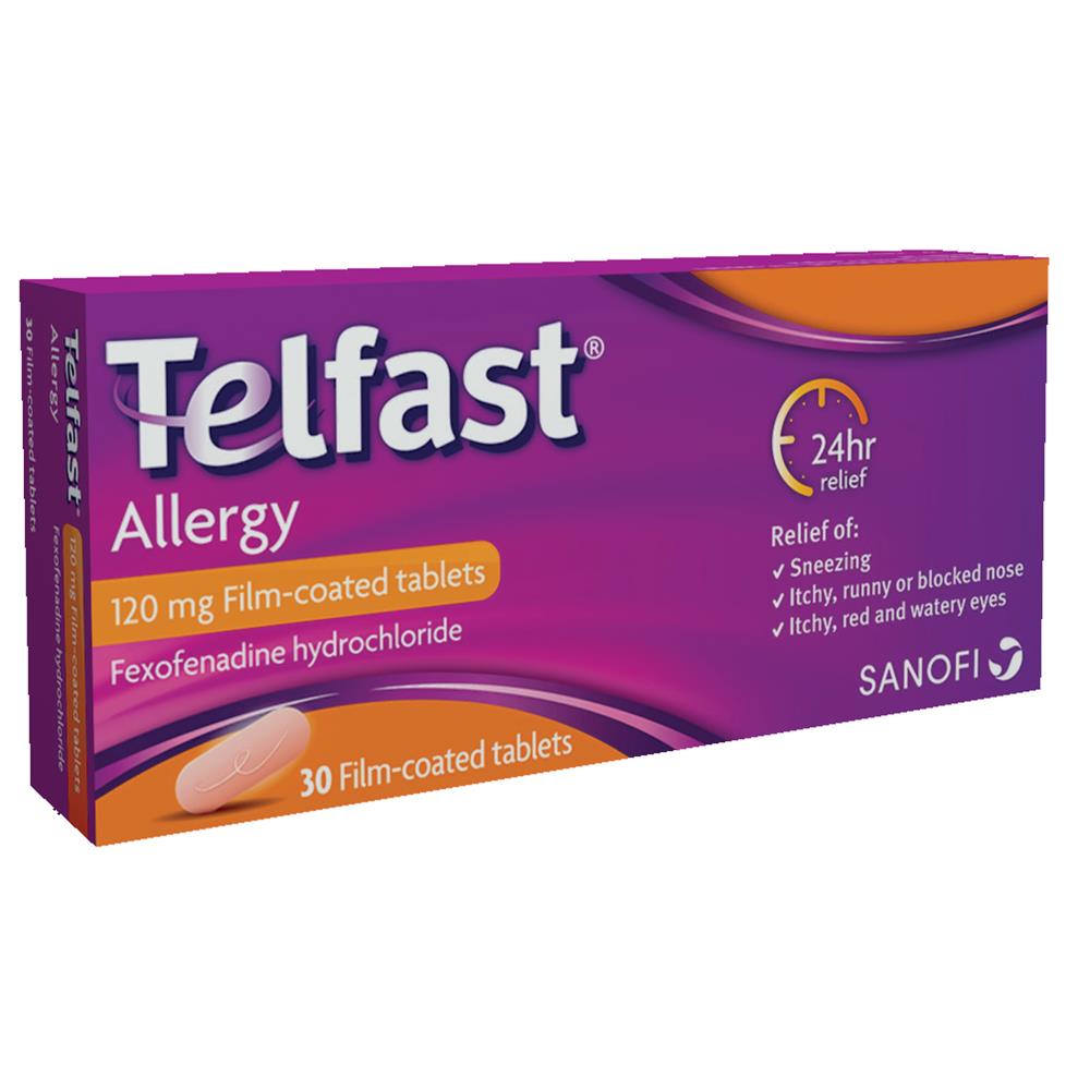 Telfast Allergy 120mg filmcoated 30 Tablets McGorisks Pharmacy and