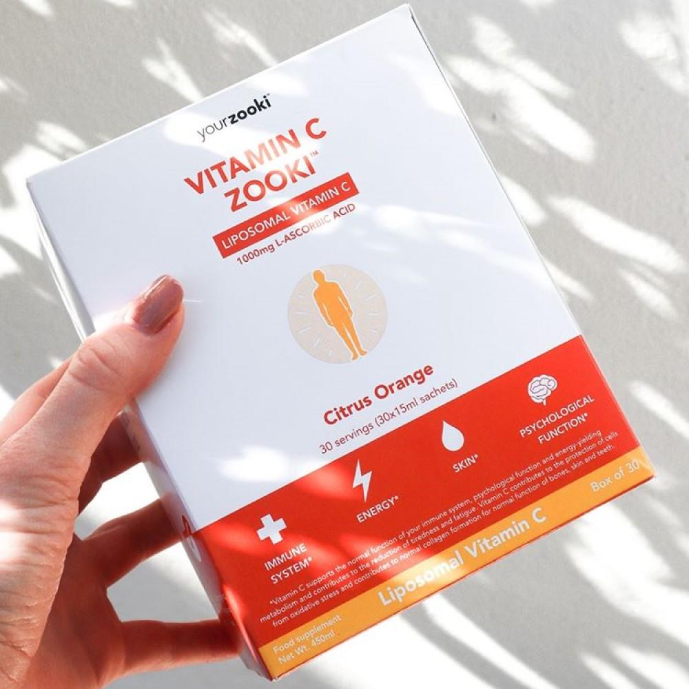 Liposomal YourZooki Vitamin C 30 (1000mg) Sachets McGorisks Pharmacy