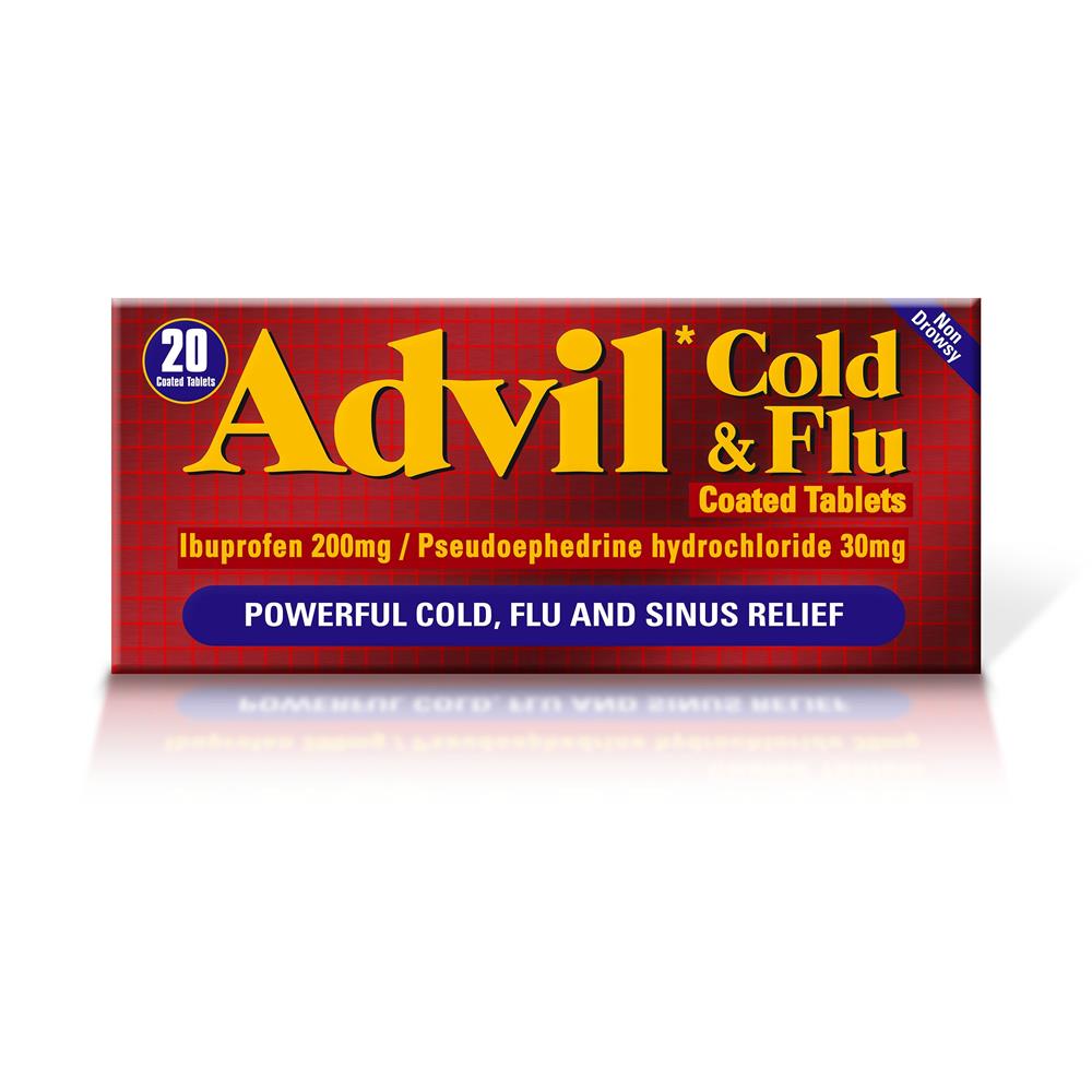 Advil Cold & Flu Tablets 20 Pack McGorisks Pharmacy and Beauty Ireland