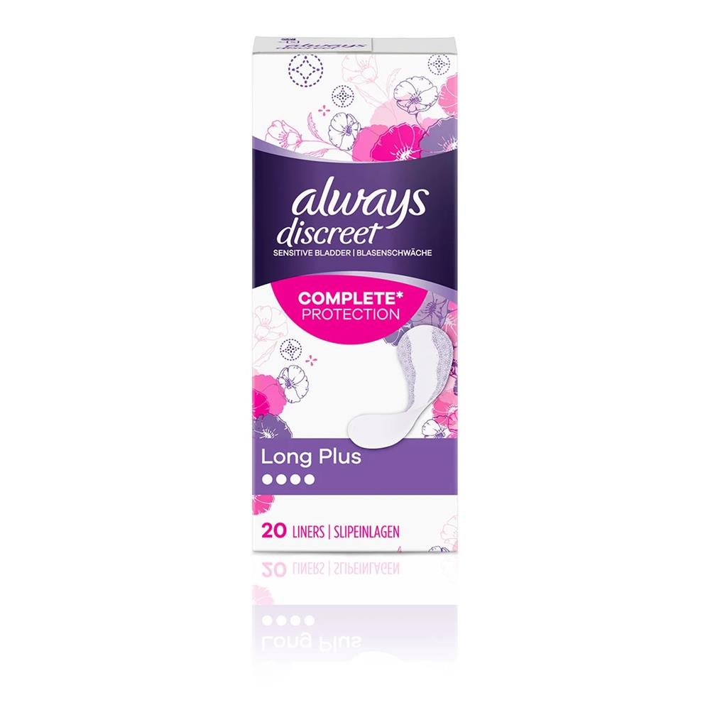Always Discreet Incontinence Liners Plus 20 Pack McGorisks Pharmacy