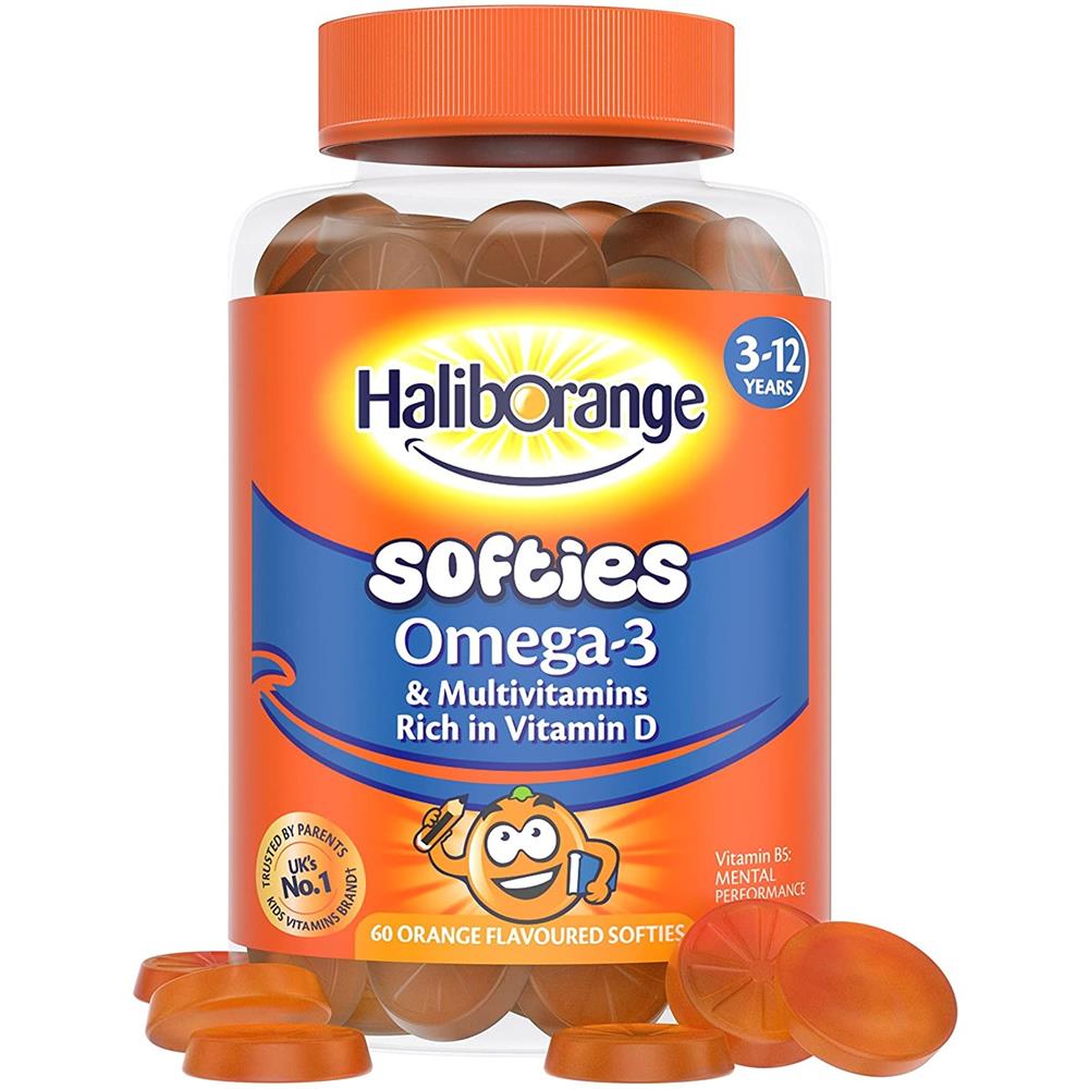 Seven Seas Haliborange Omega3 and Multivitamins Orange 60 Orange