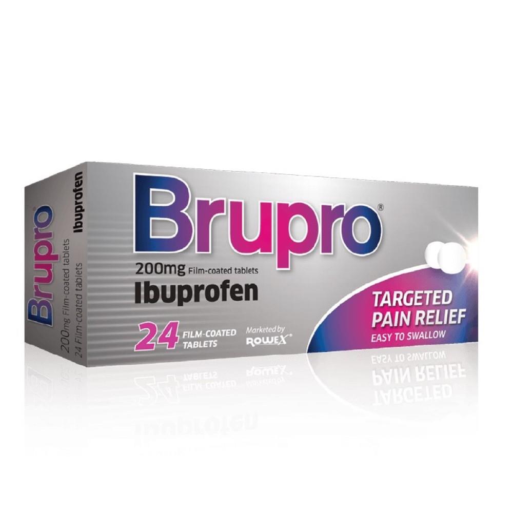 Brupro Ibuprofen 200mg 24 Tablets McGorisks Pharmacy and Beauty Ireland