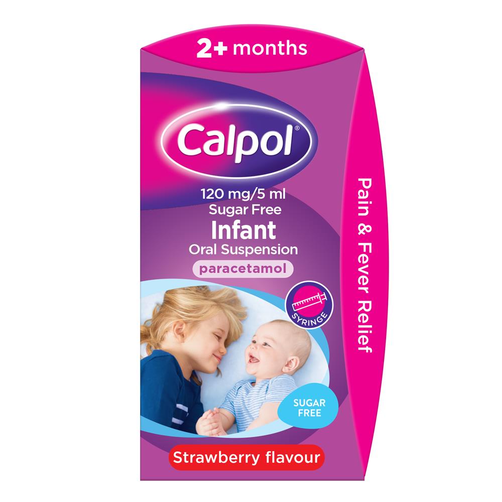 Calpol Infant 60ml Sugar Free McGorisks Pharmacy and Beauty Ireland
