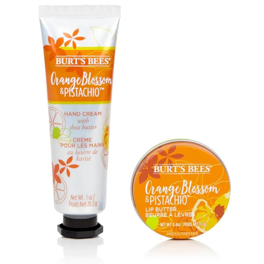 Burt's Bees Nourishing Hand and Lip Kit Orange Blossom & Pistachio