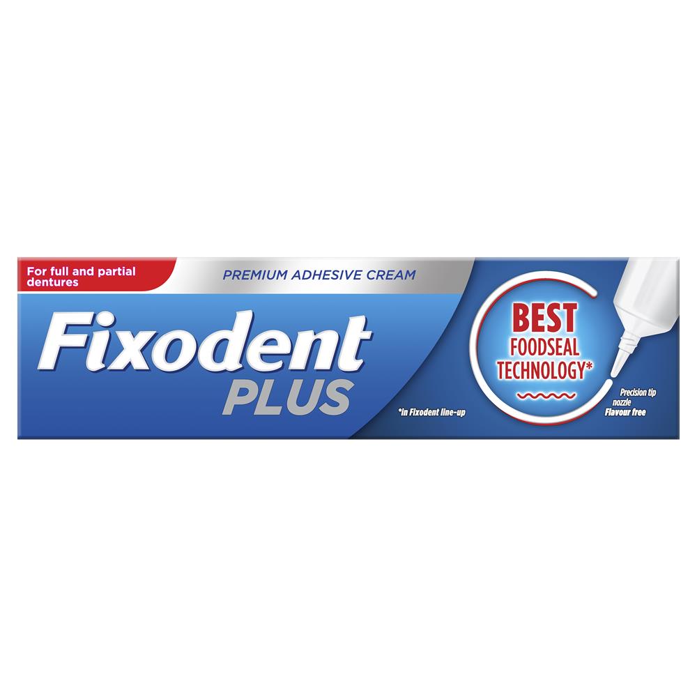 Fixodent Plus Food Seal Denture Adhesive Cream 40g McGorisks Pharmacy
