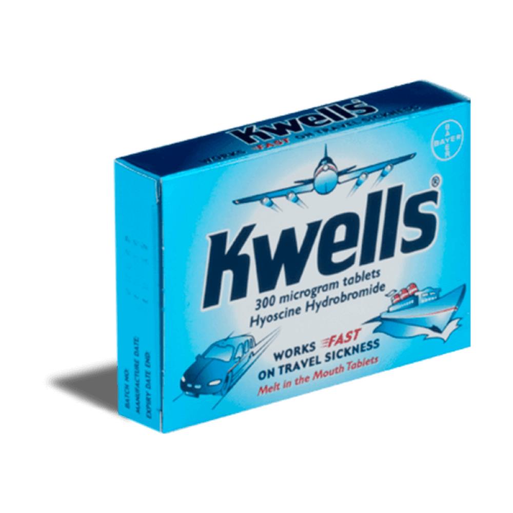 Kwells Hyoscine Travel Sickness Tablets 12 Pack McGorisks Pharmacy