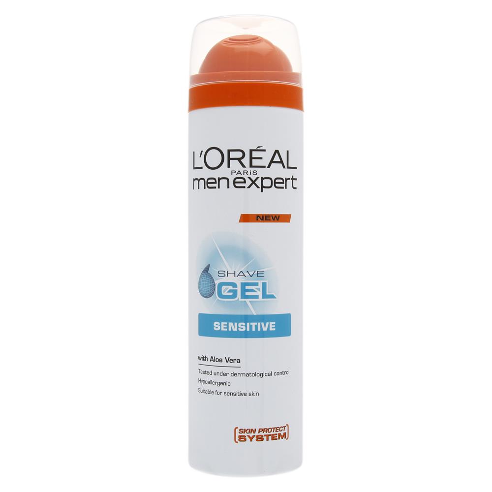 L'Oreal Men Expert Sensitive Shave Gel 200ml McGorisks Pharmacy and Beauty Ireland