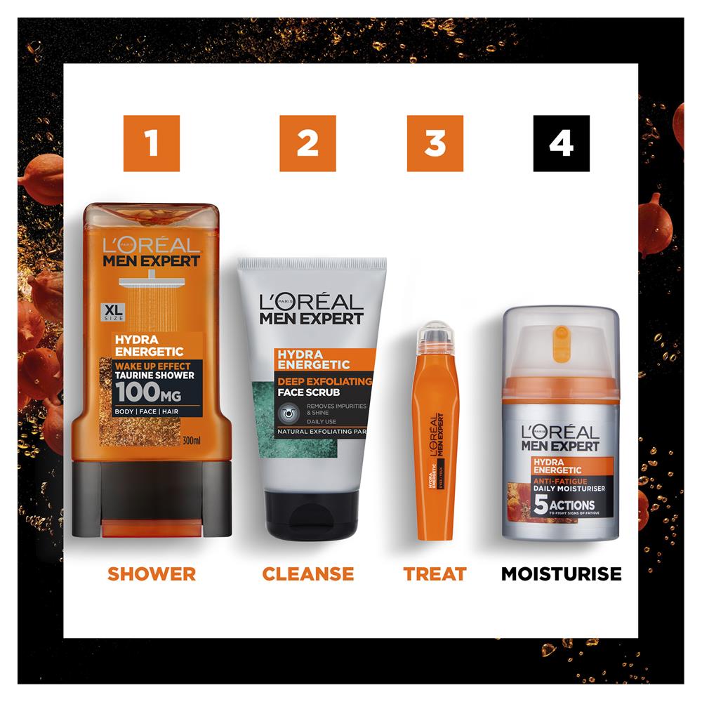 L'Oreal Men Expert Hydra Energetic AntiFatigue Moisturiser 50ml McGorisks Pharmacy and Beauty