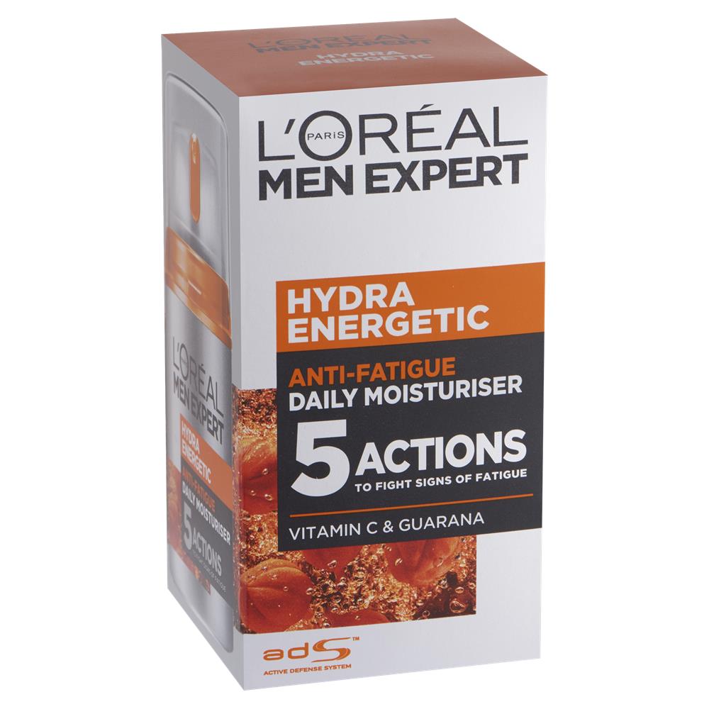 L'Oreal Men Expert Hydra Energetic AntiFatigue Moisturiser 50ml McGorisks Pharmacy and Beauty