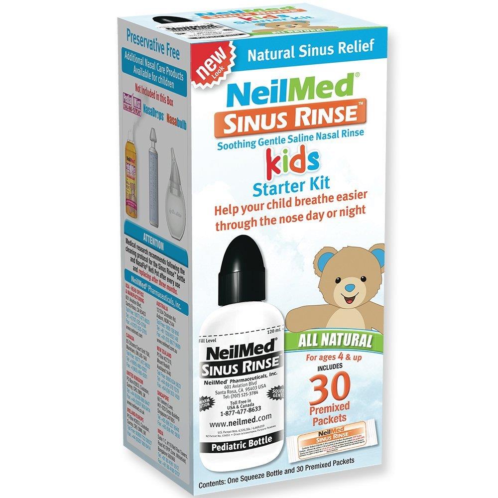 NeilMed Sinus Rinse Kids Starter Kit 120ml Bottle & 30 Premixed Sachets