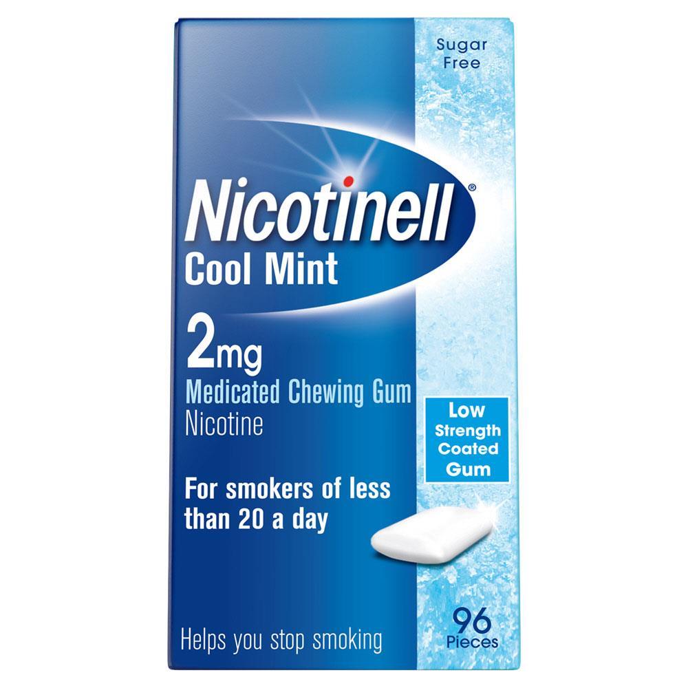 Nicotinell Nicotine Gum Cool Mint 2mg 96s McGorisks Pharmacy and Beauty Ireland