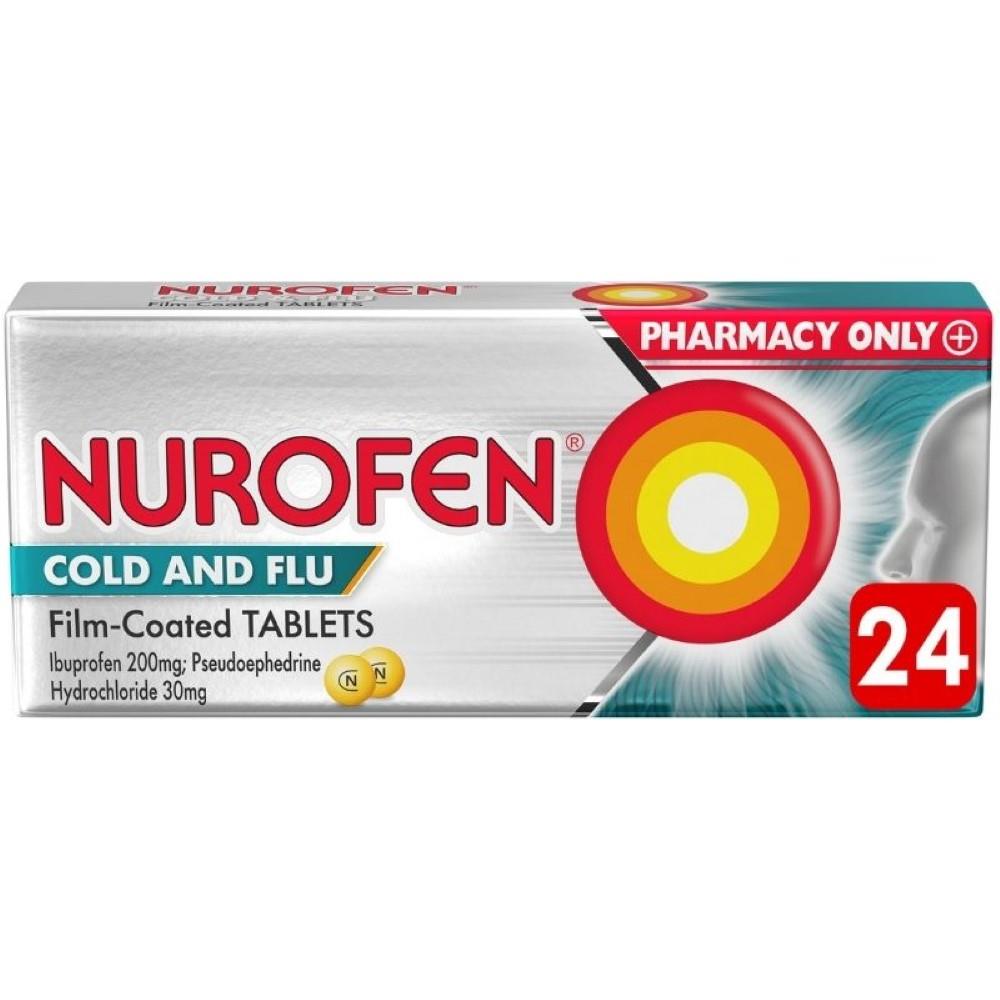 Nurofen Cold & Flu 24 Tablets McGorisks Pharmacy and Beauty Ireland