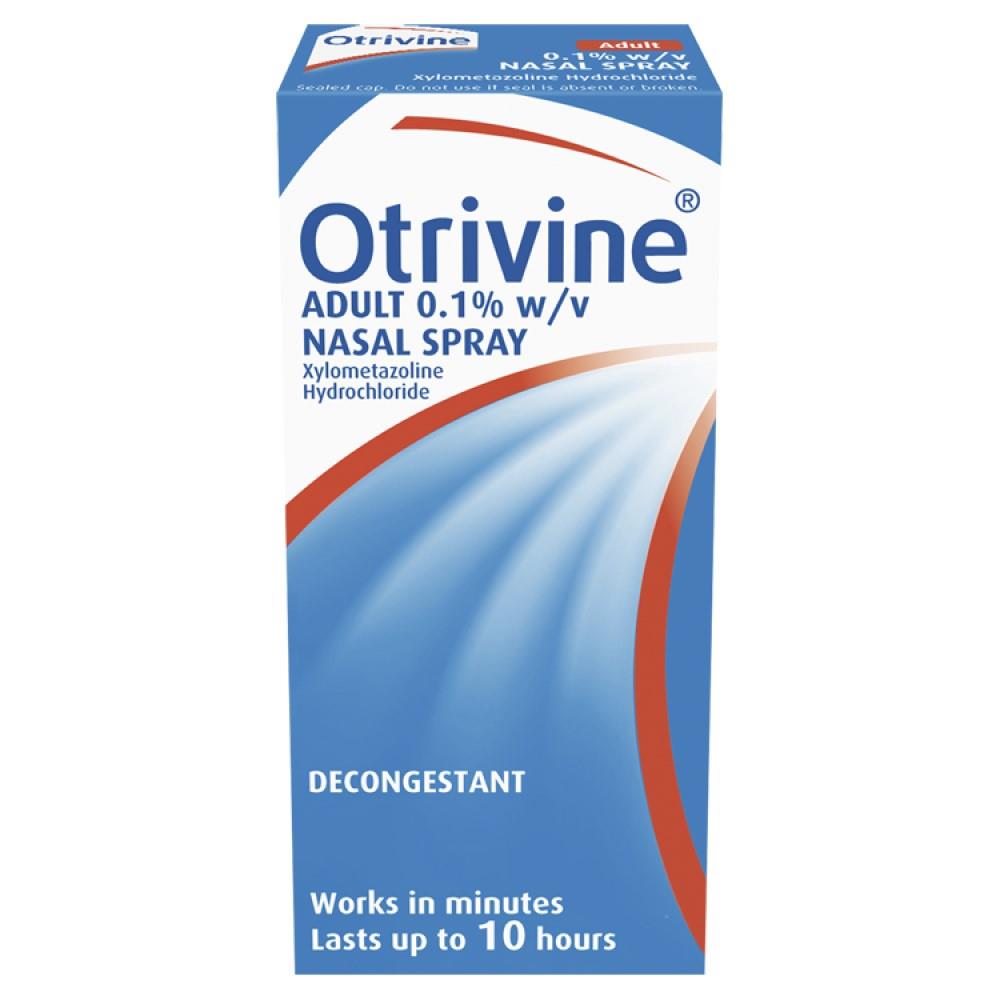 Otrivine Decongestant Adult 0.1 Nasal Spray 10ml McGorisks Pharmacy