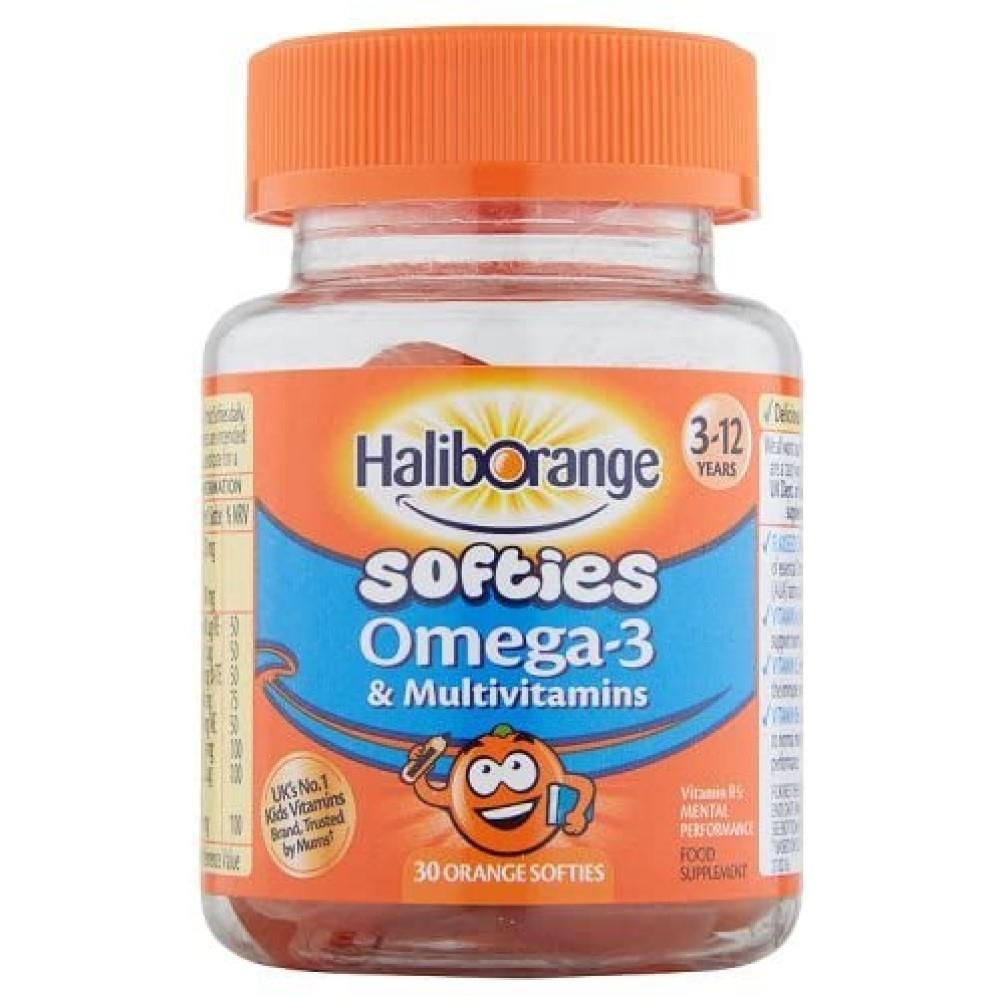 Seven Seas Haliborange Omega3 & Multivitamins Orange 30 Softies