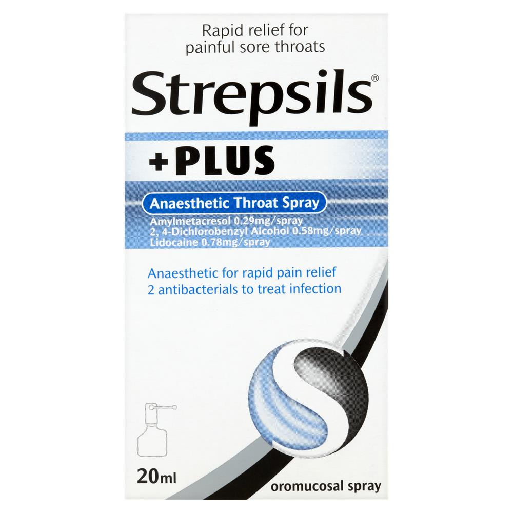 Strepsils Plus Spray 20Ml McGorisks Pharmacy and Beauty Ireland