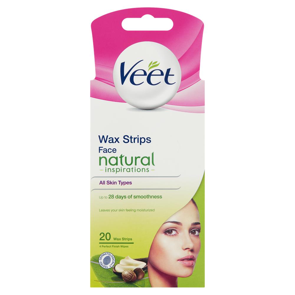 Veet Natural Inspirations Wax Strips Face 20 Wax Strips McGorisks