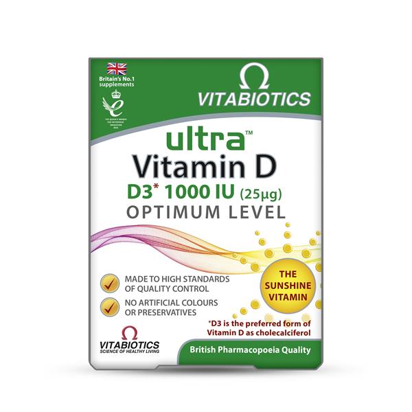 Vitabiotics Ultra Vitamin D 1000iu 96 Tablets Mcgorisks Pharmacy And Beauty Ireland