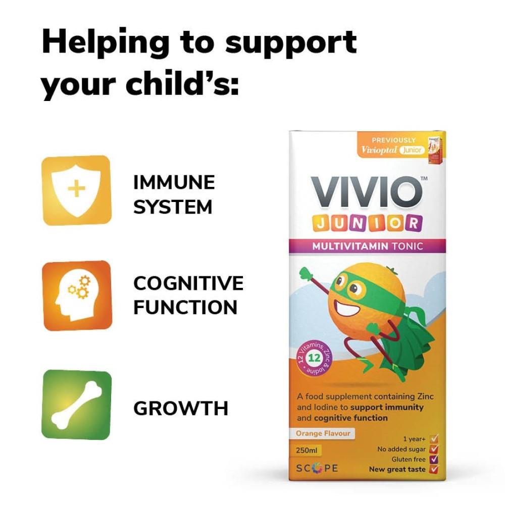 Vivioptal Vivio Junior Multivitamin Tonic 250ml McGorisks Pharmacy