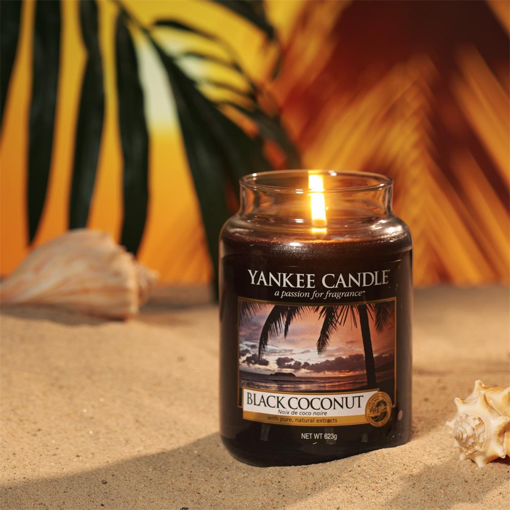 Yankee Candle Black Coconut Medium Jar McGorisks Pharmacy and Beauty