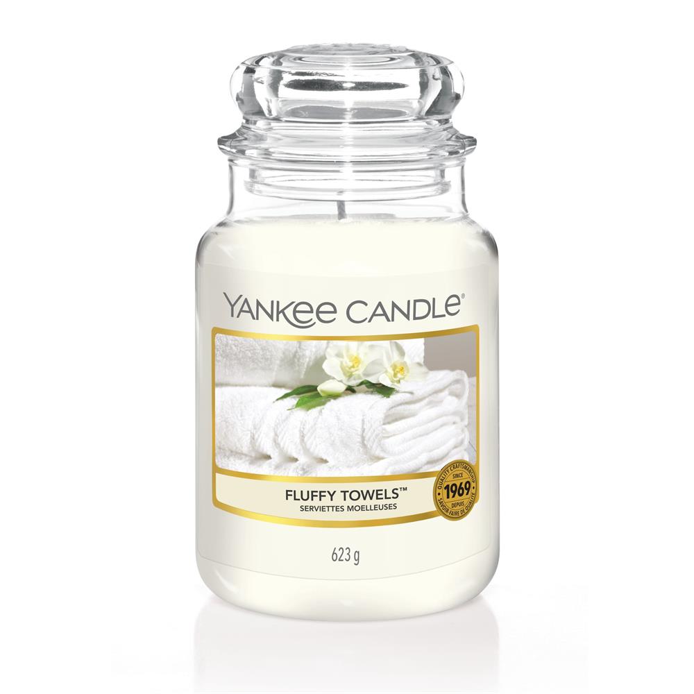 Yankee Candle Fluffy Towels Large Jar McGorisks Pharmacy and Beauty