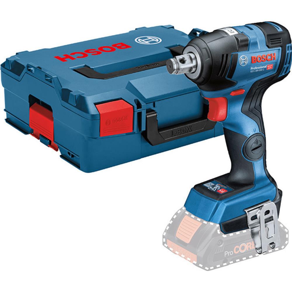 Bosch GDS 18V200 C Brushless 18V 1/2" Wrench in L Boxx (Bare Unit) Toolfix Dundalk Co