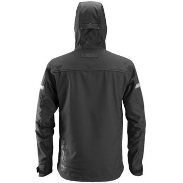 Snickers 1229 0404 Allroundwork Softshell Hooded Jacket - Black/Black