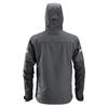 Snickers 1229 5804 Allroundwork Softshell Hooded Jacket - Steel Grey/Black