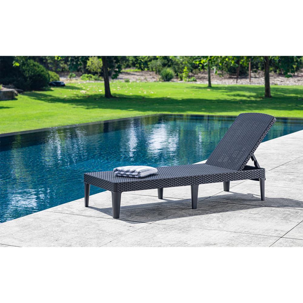 Keter Jaipur Sunlounger Grey Twin Pack (with Grey Cusions) 17205970