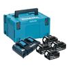 Makita 197627-6 18 LXT Power Source Kit Twin Charger & Makpac Carry Case (4x5.0Ah)