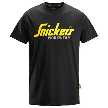 Snickers 2586 Classic Logo T-Shirt - Black