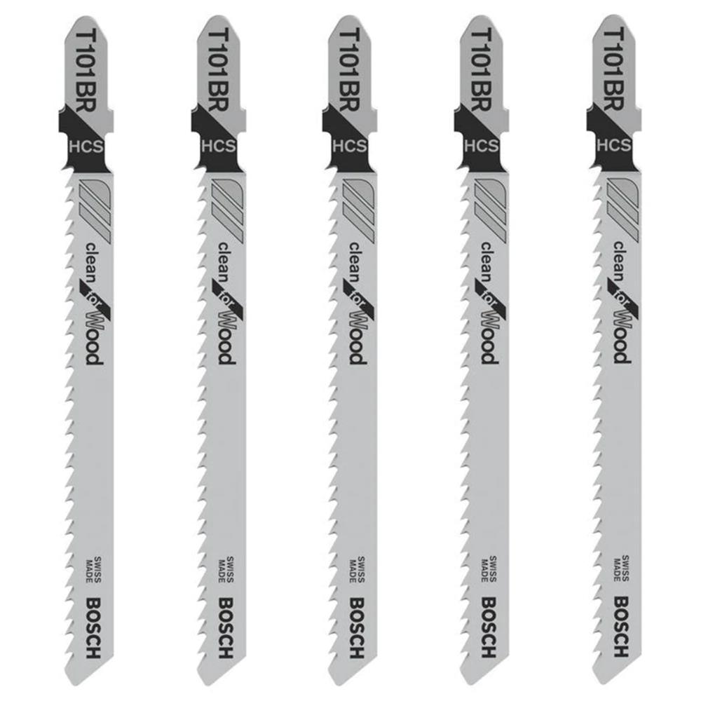 Bosch T101BR Jigsaw Blades For Wood (5 Piece) Toolfix Dundalk