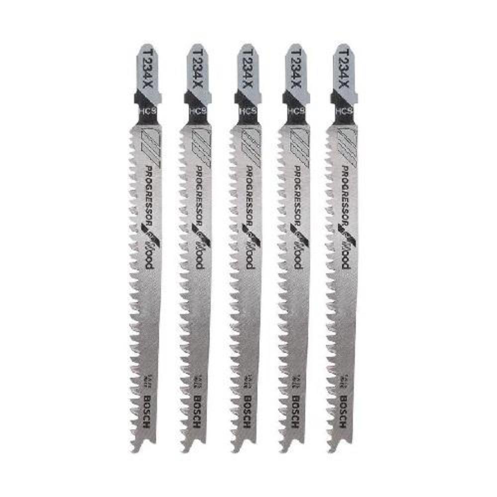 Bosch T234X Jigsaw Blades Progressor for Wood (5 Piece) Toolfix