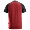 Snickers 2750 Two-Coloured Polo Shirt, Chili Red/Black