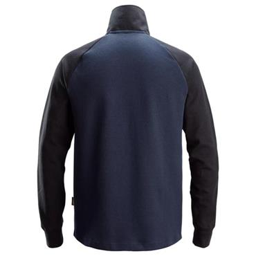 Snickers 2841 Two-Coloured Half-Zip Sweatshirt - Navy/Black