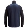 Snickers 2841 Two-Coloured Half-Zip Sweatshirt - Navy/Black