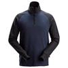 Snickers 2841 Two-Coloured Half-Zip Sweatshirt - Navy/Black