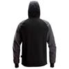 Snickers 2842 Two-Coloured Half-Zip Hoodie - Black/Steel Grey