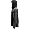 Snickers 2842 Two-Coloured Half-Zip Hoodie - Black/Steel Grey