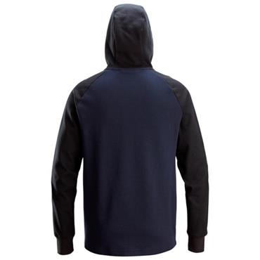 Snickers 2842 Two-Coloured Half-Zip Hoodie - Navy/Black