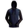 Snickers 2842 Two-Coloured Half-Zip Hoodie - Navy/Black