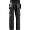 Snickers 3214 0404 Canvas+ Craftsmen Holster Pocket Trousers - Black
