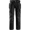 Snickers 3214 0404 Canvas+ Craftsmen Holster Pocket Trousers - Black