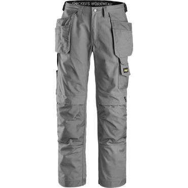 Snickers 3214 1818 Canvas+ Craftsmen Holster Pocket Trousers - Grey 