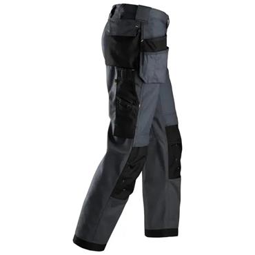 Snickers 3214 5804 Canvas+ Craftsmen Holster Pocket Trousers - Steel Grey